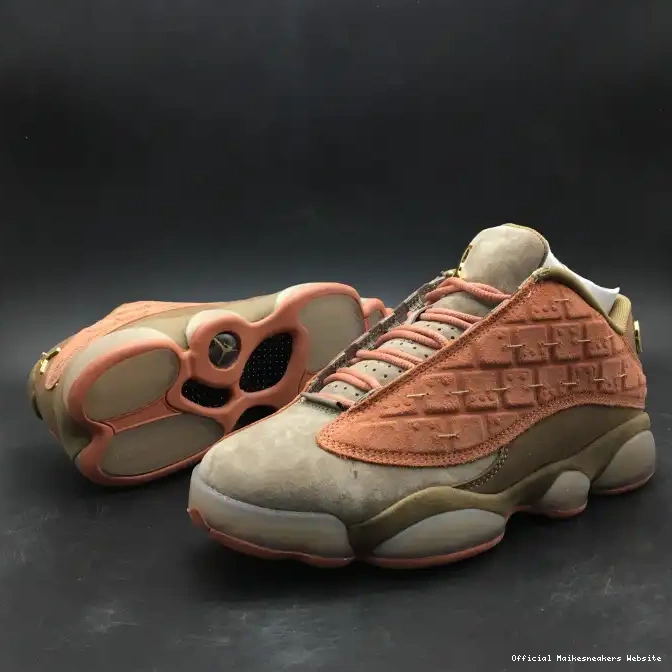Official Maikesneakers Jordan Sepia Low Blush Stone Canteen-Terra Air CLOT 13 x AT3102-200 0406